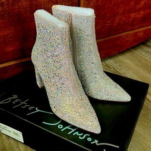 Betsey Johnson SB-Cady Rhinestone Booties